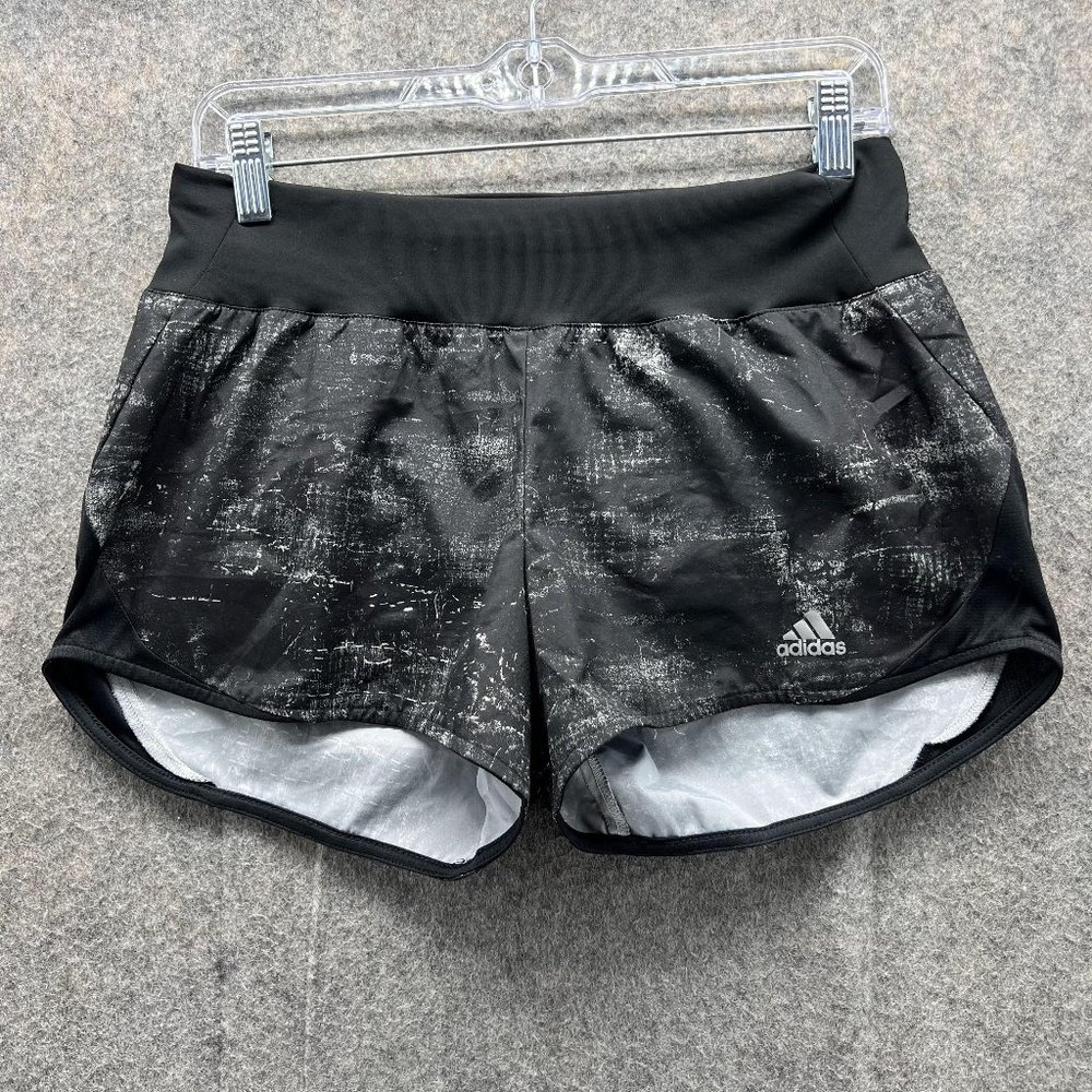Adidas Shorts Women Small Ladies Black Gray Outdoors Aero Ready Polyester